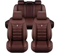 KFBJM Coprisedili Auto per Hyundai ix25 Second Generation (SU2) 2020-2023, Pelle PU Set Completo Copri Sedile Anteriori e Posteriori Impermeabile Traspirante Comodo Accessori,Coffee