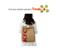 (Kfc Double) Zaino stampato Kfc Starbucks Mcdonald, borsa a tracolla doppia e singola, accessori