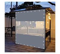 KFDDO del Portico Esterno Parabrezza for Terrazzo Telone Trasparente con Grommet Facile da Installare, Personalizzabile (1.9x2m/6.23x6.56ft)