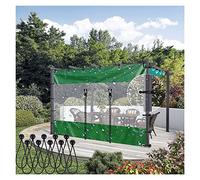 KFDDO Tenda Tela Trasparente Esterni - Pannelli Laterali Trasparenti Tende Patio con Porta con Cerniera, Corda Elastica, Telo PVC Trasparente 0,5 Mm, Personalizzabile(1x1.8m/3.28x5.9ft)