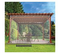 KFDDO Tende Telone Trasparenti per Esterno, Teloni Impermeabile in PVC da 0,35mm con Occhielli, Pergola Portico Gazebo Giardino Pannelli Laterali Telone Trasparente(350x230cm(11.5 * 7.5ft))