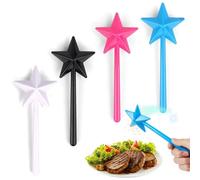 KFDDRN Bacchetta Magica Sale E Pepe, 4 Pz Saliera Bacchetta Magica, Sale E Pepe Bacchetta Magica Stelle Bastone Spezie Dispenser con 3 Fori Condimento da Famiglia All'aperto Campeggio Ristorante