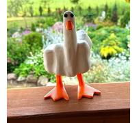 KFDDRN Divertente statua del dito medio dell'anatra - "Duck You", regalo di novità, giocoso in resina artificiale, decorazione per la casa o l'ufficio, per la casa, l'ufficio, il desktop