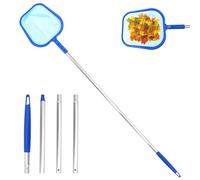 KFETFE Retino Piscina Pulizia, Foglie Retina Raccogli Foglie Stabile, Rete a Maglia Fine dello Skimmer con Asta Telescopica