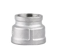 KFGISD, 1 pz 1/4" 1/2" 3/4" 1" 1-1/4" 1-1/2" 2" BSP Riduttore filettato femmina-femmina Raccordo for tubo in acciaio inossidabile 304,Connettori(DN50 DN20)