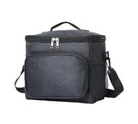 KFGISD, 1 pz. Contenitore termico for il pranzo da ufficio impermeabile con tracolla regolabile e custodia isolata ，Borsa da campeggio(Black)