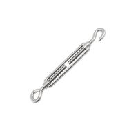 KFGISD, 1 pz in acciaio inossidabile 304 regolabile catena ganci e occhiello tenditore dispositivo di tensione del cavo metallico linea,Tenditore in acciaio inossidabile(Oc Type,M10)