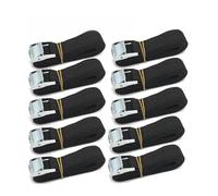 KFGISD, 10 pezzi 6M Cinghie di fissaggio con fibbia ad alta resistenza - Cinghie di carico for auto, moto e bici con fune di traino con fibbia in metallo,Cinghia a cricchetto