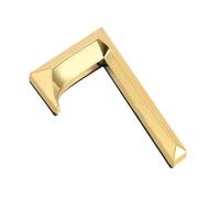 KFGISD, 2 pezzi di numeri civici autoadesivi da 2,76 pollici in ABS, numero 7, design 3D for casa, hotel, cassetta postale, indirizzo, cartello color oro,Numero civico