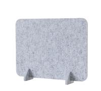 KFGISD, 30x40 cm, divisorio acustico autoportante for scrivania, schermo in feltro acustico che riduce il rumore e le distrazioni visive for aule e uffici,Divisori per scrivanie(Silver Gray)