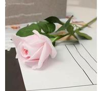 KFGISD, 5 fiori artificiali di rosa idratanti a singolo ramo, veri al tatto, decorazione for la casa, da tenere in mano, fiori finti, decorazioni for matrimoni ，Fiori artificiali(Light Pink)
