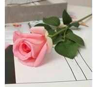 KFGISD, 5 fiori artificiali di rosa idratanti a singolo ramo, veri al tatto, decorazione for la casa, da tenere in mano, fiori finti, decorazioni for matrimoni ，Fiori artificiali(Pink)