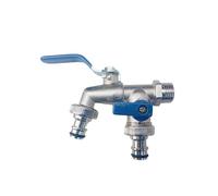 KFGISD, Adattatore for rubinetto da giardino, 1 pezzo, connettore for serbatoio dell'acqua IBC da 1/2'', giunto for rubinetto di irrigazione in ottone a 2 vie e 1 via.,Rubinetto per serbatoio(K 1pcs)