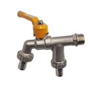 KFGISD, Adattatore for rubinetto da giardino, 1 pezzo, connettore for serbatoio dell'acqua IBC da 1/2'', giunto for rubinetto di irrigazione in ottone a 2 vie e 1 via.,Rubinetto per serbatoio(M 1pcs)