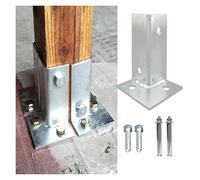 KFGISD, Base for pali for pergola, ancoraggi for pali for impieghi gravosi, base di supporto for pali in legno da 2,8 x 2,8 pollici, pergola, gazebo, terrazza,Basi per pilastri da terrazza(1 Pcs)