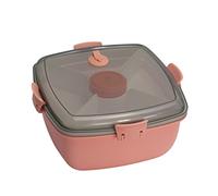 KFGISD, Bento Picnic 6 contenitori for insalata e condimento a griglia, set for il pranzo Stude, Lunch Box,Contenitori per il pranzo(Pink)