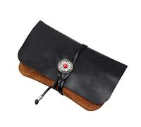 KFGISD, Borsa da viaggio portatile for tabacco - Custodia for pipa in vera pelle con incredibile funzione antistrappo ，Portatabacco