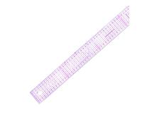 KFGISD, Campione di abbigliamento viola, taglio di indumenti, modellistica, disegno con metro metrico, sartoria, set da 55x5 cm,Righelli