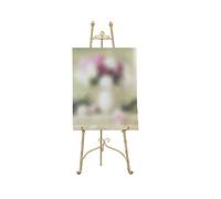 KFGISD, Cavalletto in metallo dorato, supporto for cavalletto alto 120/150 cm for esposizione, cavalletto pieghevole for pittura, cavalletto portatile for insegne nuziali, poster, foto ，Espositore per