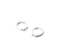 KFGISD, Cerchio irregolare in cristallo rosa for donna, moda,Orecchini