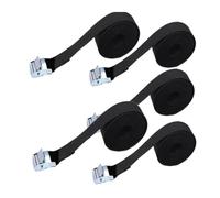 KFGISD, Cinghie di fissaggio for carichi funzionali, 3 pezzi, con cricchetto da 2 m, fibbia in metallo, for auto, moto, bici, camion, bagagli, fune di traino,Cinghia a cricchetto(5pcs 25mm 2meters)