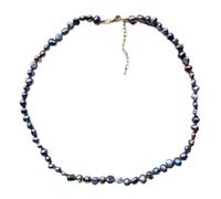 KFGISD, Collana girocollo con perle barocche irregolari piccole da 4-5 mm, collane corte con vere perle d'acqua dolce naturali. ，Collane