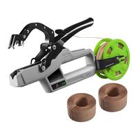 KFGISD, Con 2 rotoli di cinghie, pinza legatrice semiautomatica for piante professionale, diametro di legatura 45 mm, legatrice for piante 6000 volte,Legatrice per piante