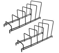 KFGISD, Confezione da 2 supporti for cavalletti in ferro con cornice for album fotografici, immagini, porta riviste, portapiatti orative ，Espositore per piatti(5 grid)