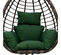 KFGISD, Cuscino for Altalena Grande e Spesso, Fodera Impermeabile e sfoderabile for Amaca da Giardino, Patio, Esterno e Interno, Rosso,Cuscini per sedie a Dondolo(Dark Green)