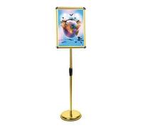 KFGISD, Espositore for cartello con piedistallo robusto for visualizzazione verticale e orizzontale, espositore for cartelloni da esterno e interno, 17,72 * 24,57 pollici, bianco ，Espositore per poste