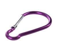 KFGISD, Grande moschettone in alluminio a forma di D con gancio bicolore for escursionismo e campeggio,Moschettone