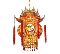 KFGISD, Lanterna di Lusso da Palazzo, squisita Lanterna Cinese Dorata con Fu, Decorazioni Tradizionali sospese, for Il Capodanno ，Lanterne(A,40#)