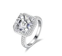 KFGISD, Moissanite da 5 ct for matrimonio da donna, fidanzamento,Anelli