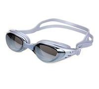 KFGISD, Occhiali da nuoto for uomo e donna, antiappannamento, con prescrizione UV, impermeabili, regolabili in silicone, for piscina, adulti, occhiali da sub,Occhialini da nuoto(Silver)