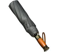 KFGISD, Ombrello Pieghevole Compatto da Viaggio, Mini Ombrello, Ombrello Automatico da Uomo, da Lavoro, con 10 ossi, Manico in Legno, da Golf e da Sole ，Ombrelli(Grün)