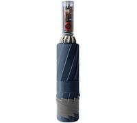 KFGISD, Ombrello Pieghevole Compatto da Viaggio, Mini Ombrello, Ombrello Pieghevole Completamente Automatico, Ombrello da Viaggio Riflettente a 15 Stecche ，Ombrelli(Blu)