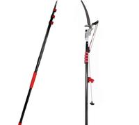 KFGISD, Potatore telescopico professionale for alberi con lama di taglio SK5, troncarami a pertica, attrezzo da giardinaggio estensibile 2 in 1,Sega da potatura ad alto raggio(18ft/5.4m,24ft/7.2m)