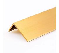 KFGISD, Protezione angolare da parete for interni, lunga 3,3 piedi, coprigiunto divisorio piatto for piastrelle decorative in marmo e pavimento,Listello di transizione per pavimenti in ottone