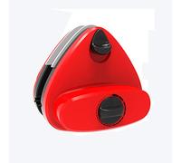 KFGISD, Pulisci vetri magnetico, lavavetri magnetico a doppio lato a forma di triangolo, spazzola for la pulizia antiruggine in plastica ABS,Strumento per la pulizia delle finestre(Red 5~28mm)