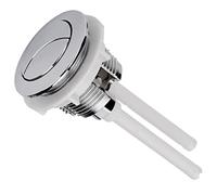 KFGISD, Pulsante for WC da 38 mm, chiusura for bagno, doppio pulsante rotondo, interruttore for serbatoio, asta di risparmio idrico, pulsante for serbatoio WC, argento,Pulsante di scarico WC