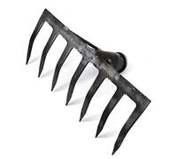 KFGISD, Rastrello for Prato, rastrello a 7 Denti, Testa di Ricambio for rastrello, Realizzato for Giardino, Patio, Foglie, Muschio, di Lunga Durata, Robusto e Durevole.,Rastrello