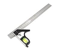 KFGISD, Righello ad angolo retto regolabile da 300 mm con livella a bolla e set di tracciatori, combinazione di 45/90 gradi, senza prova,Righelli(United States)