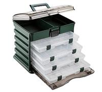 KFGISD, Scatola porta esche portatile for la pesca in mare, organizer for esche da pesca multistrato, resistente custodia for esche, organizer in plastica a 5 strati ，Scatola da pesca