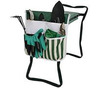 KFGISD, Sedia Pieghevole da Giardino con inginocchiatoio, Borsa portautensili da Giardino, Borsa portaoggetti Portatile, Adatta for lavori all'aperto e Giardinaggio.,Sgabello da Giardino