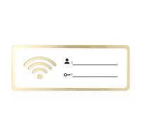 KFGISD, Segnale Wi-Fi, password, cartello da parete, cartello for hotel, lavagna in acrilico for rete wireless, for decorazioni for la casa, targhe stampabili,Segnaletica per reti wireless(25X10CM)