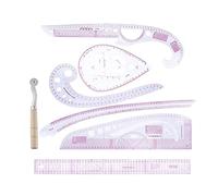 KFGISD, Set di 7 righelli metrici for cucire e disegnare, for curve, for vestiti, stencil, righelli for curve di valutazione,Righelli(China)