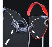 KFGISD, Specchio di sicurezza convesso for traffico PC da 23,6" con ampio angolo e staffa regolabile,Specchi stradali convessi