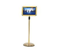 KFGISD, Supporto for cartello da esterno for esposizione - Supporto for cartello da pavimento con base for eventi commerciali al dettaglio 32 * 45 cm nero ，Espositore per poster(Golden,24 * 32.7cm)