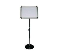 KFGISD, Supporto for cartello da esterno for esposizione - Supporto for cartello da pavimento con base for eventi commerciali al dettaglio 32 * 45 cm nero ，Espositore per poster(Silver,32 * 45cm)