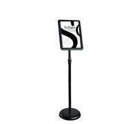 KFGISD, Supporto for cartello da esterno for esposizione - Supporto for cartello da pavimento con base for eventi commerciali al dettaglio 32 * 45 cm nero ，Espositore per poster(Black,32 * 45cm)